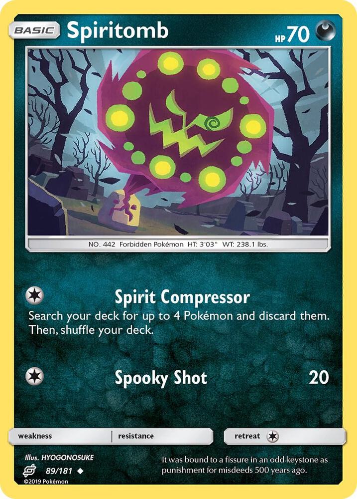 Spiritomb 89/181 (SM - Team Up)  - Reverse Holofoil | Good Games Morley