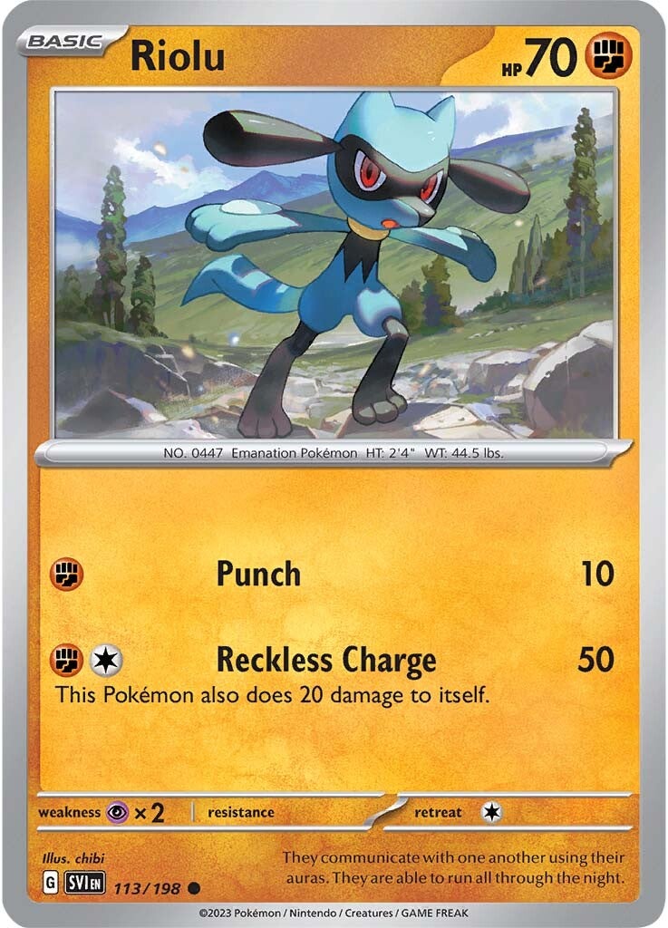 Riolu (113/198) [Scarlet & Violet: Base Set] | Good Games Morley