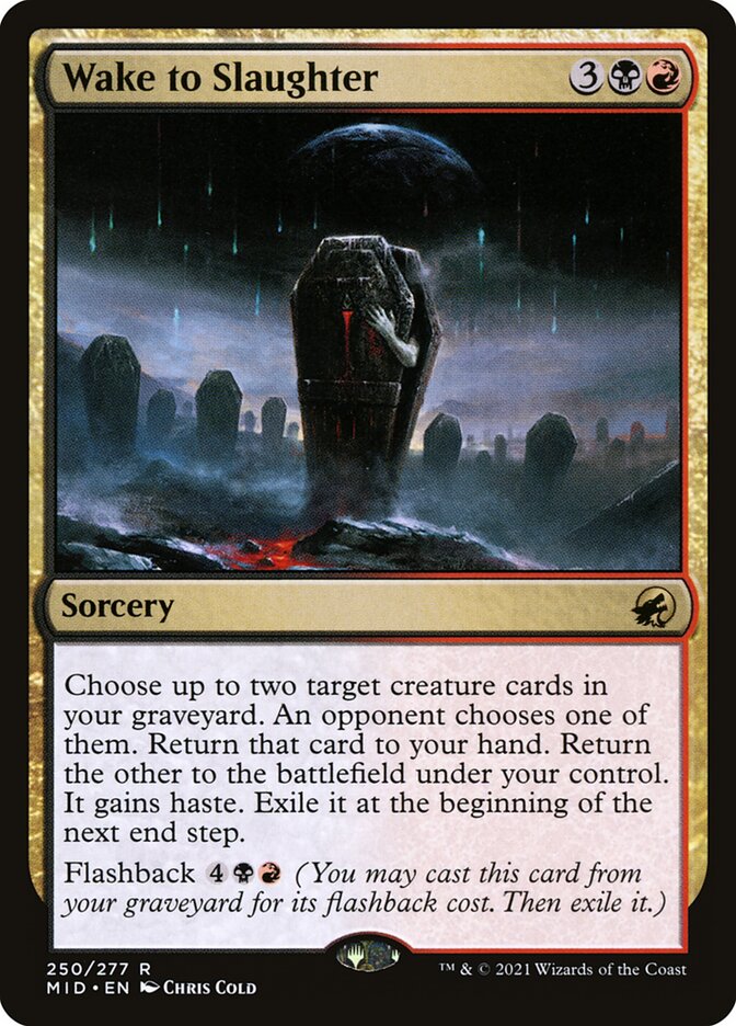 Wake to Slaughter 250/277 (Innistrad: Midnight Hunt)  - Foil | Good Games Morley