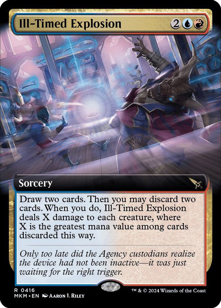 Ill-Timed Explosion 416/286 (Murders at Karlov Manor)  - Extended Art Foil | Good Games Morley