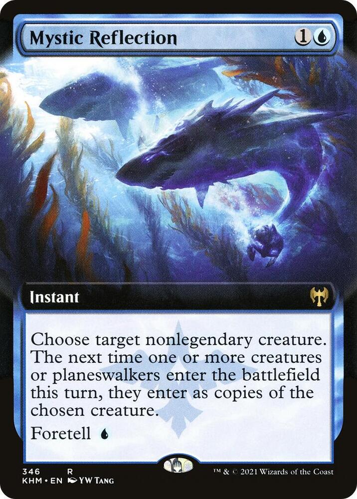 Mystic Reflection 346 (Kaldheim)  - Extended Art Foil | Good Games Morley