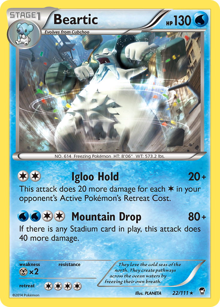 Beartic (22/111) [XY: Furious Fists] | Good Games Morley