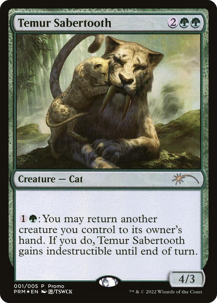 Temur Sabertooth 1/5 (Unique and Miscellaneous Promos)  - Foil | Good Games Morley