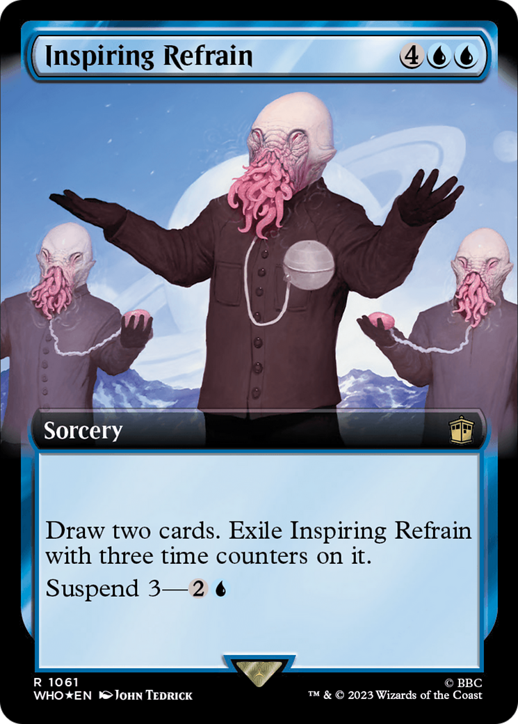 Inspiring Refrain (Extended Art) (Surge Foil) [Doctor Who] | Good Games Morley
