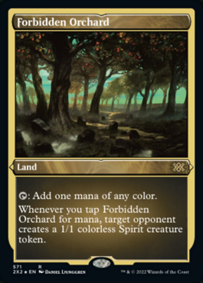 Forbidden Orchard (Foil Etched) [Double Masters 2022] | Good Games Morley