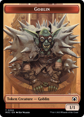 Goblin // Sliver Double-Sided Token [March of the Machine Commander Tokens] | Good Games Morley