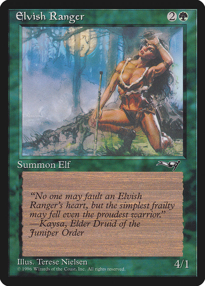 Elvish Ranger (Moon Background) [Alliances] | Good Games Morley