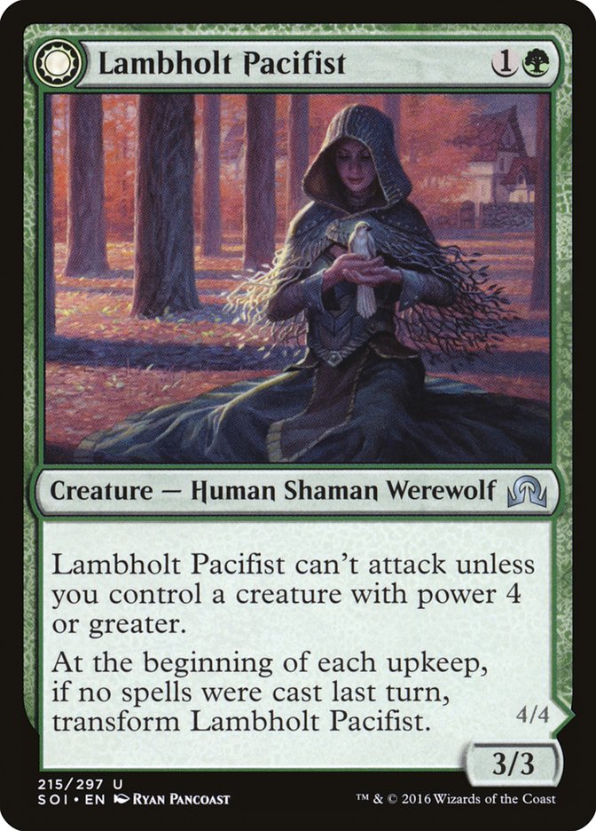 Lambholt Pacifist // Lambholt Butcher 215/297 (Shadows over Innistrad)  | Good Games Morley