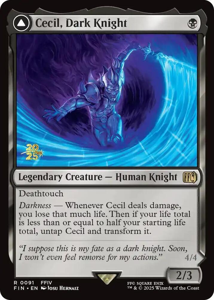 Cecil Dark Knight 91s/116 (Prerelease Cards)  - Foil | Good Games Morley
