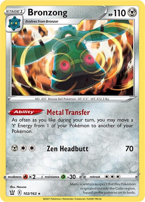 Bronzong 102/163 (SWSH05: Battle Styles)  - Holofoil | Good Games Morley