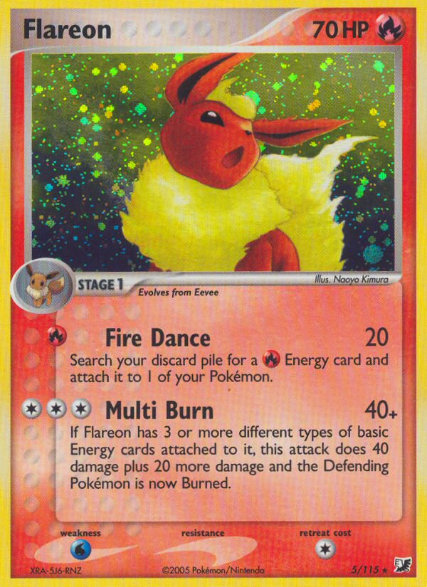 Flareon (5/115) [EX: Unseen Forces] | Good Games Morley