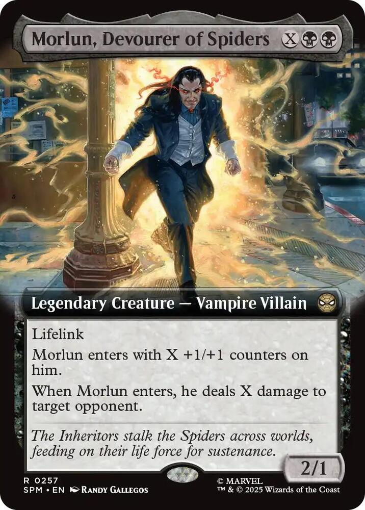 Morlun, Devourer of Spiders 257/198 (Marvel's Spider-Man)  - Extended Art Foil | Good Games Morley