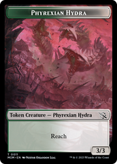 Monk // Phyrexian Hydra (11) Double-Sided Token [March of the Machine Tokens] | Good Games Morley