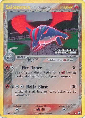 Salamence (14/113) (Delta Species) (Stamped) [EX: Delta Species] | Good Games Morley