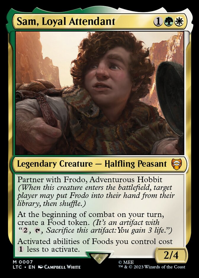Sam, Loyal Attendant 7 (Commander: The Lord of the Rings: Tales of Middle-earth)  - Foil | Good Games Morley