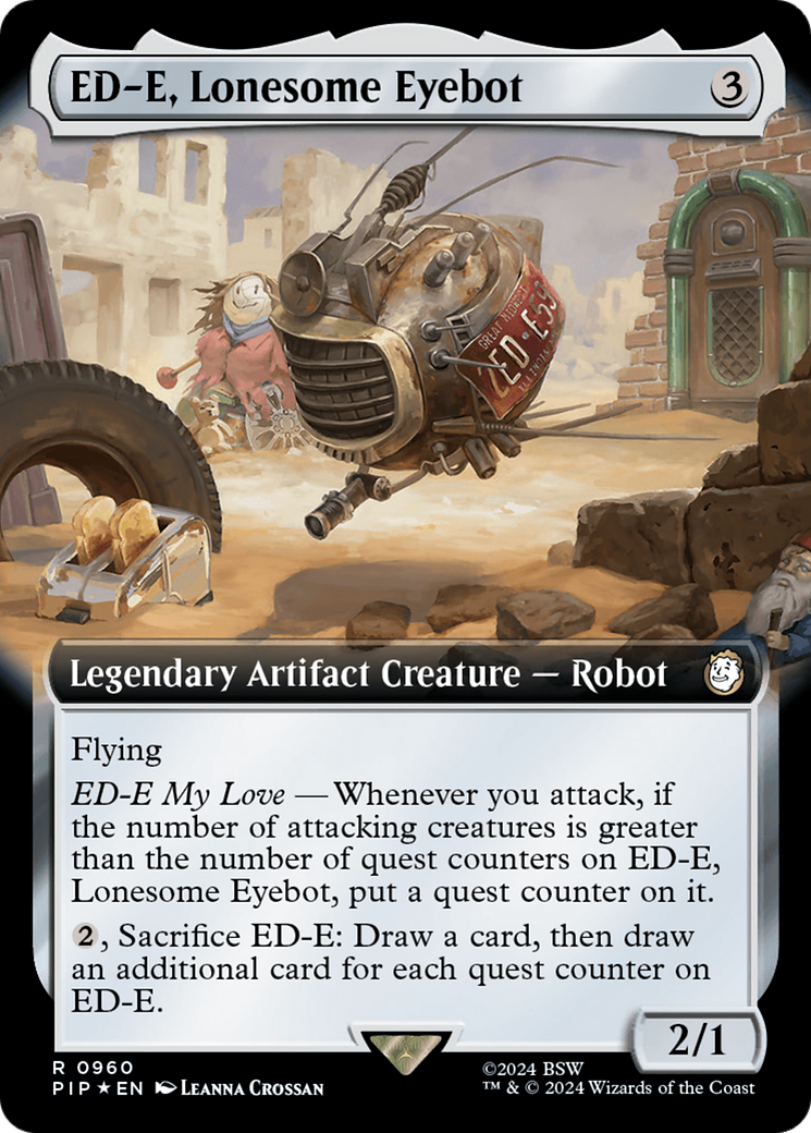 ED-E, Lonesome Eyebot (Extended Art) (Surge Foil) [Fallout] | Good Games Morley