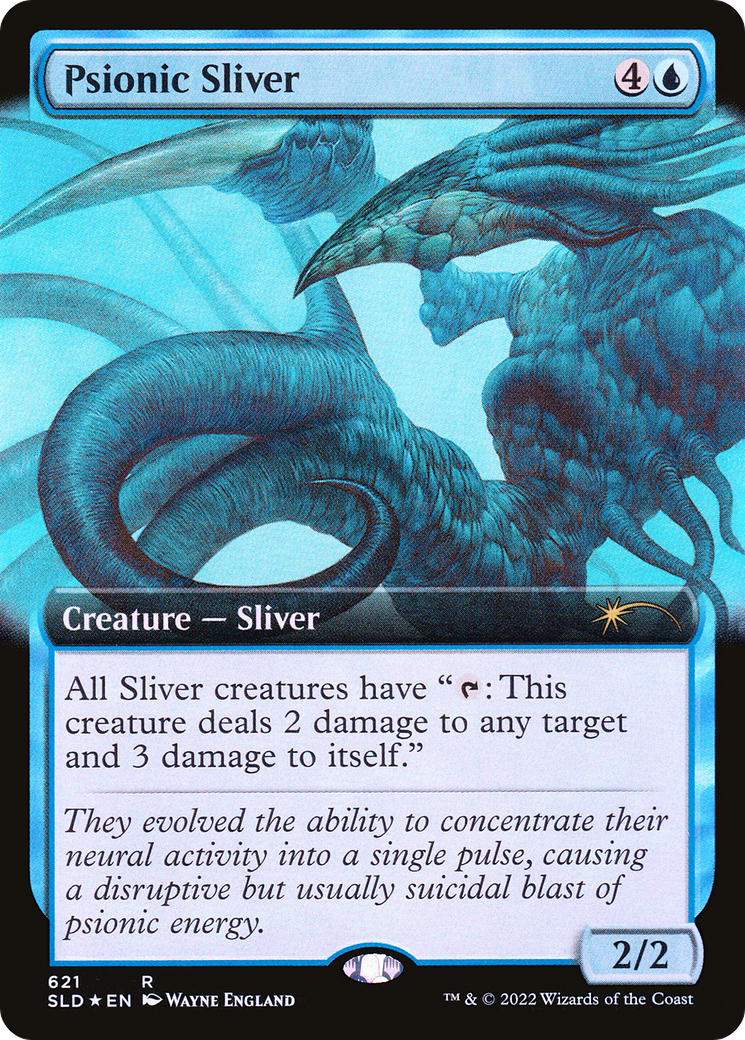 Psionic Sliver (Extended Art) [Secret Lair Drop Promos] | Good Games Morley
