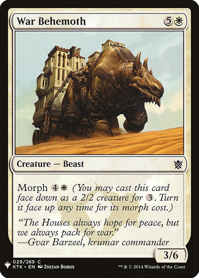 War Behemoth [Mystery Booster] | Good Games Morley