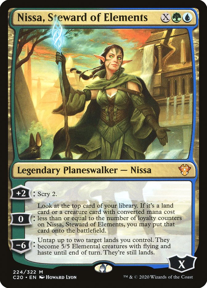 Nissa, Steward of Elements 224/322 (Commander 2020)  | Good Games Morley
