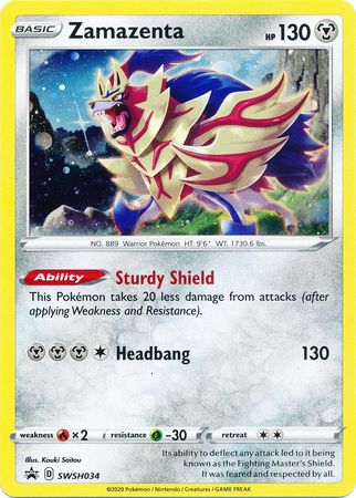 Zamazenta (SWSH034) [Sword & Shield: Black Star Promos] | Good Games Morley