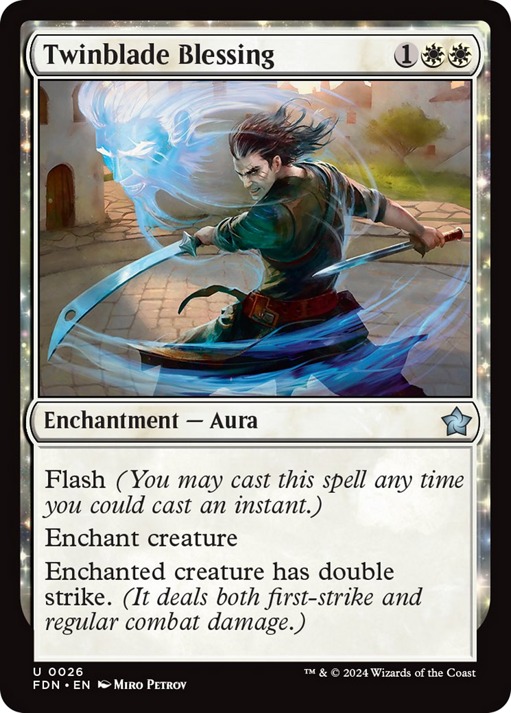 Twinblade Blessing [Foundations] | Good Games Morley