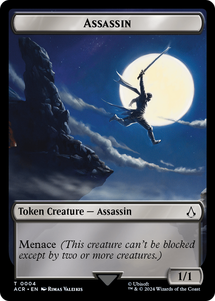 Assassin // Emblem - The Capitoline Triad Double-Sided Token [Assassin's Creed Tokens] | Good Games Morley