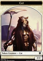 Cat // Cat Warrior Double-Sided Token [Commander 2017 Tokens] | Good Games Morley