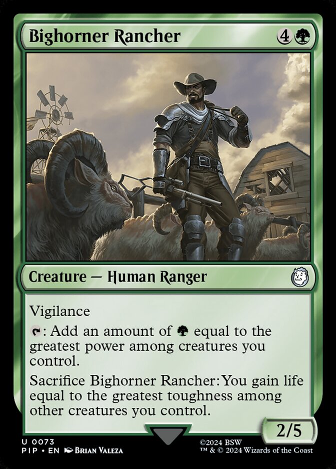 Bighorner Rancher 73/326 (Universes Beyond: Fallout)  | Good Games Morley
