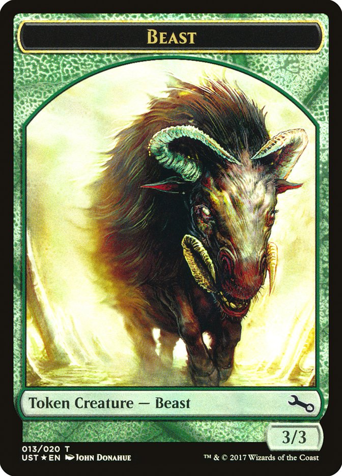 Beast // Beast Double-Sided Token [Unstable Tokens] | Good Games Morley