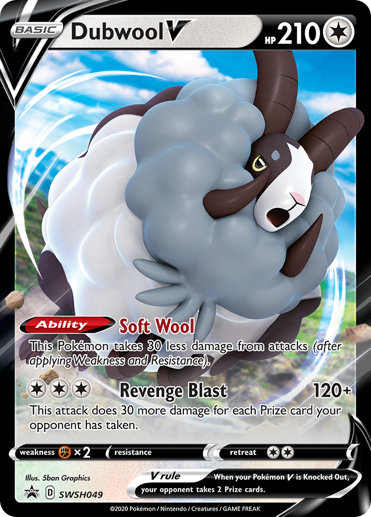Dubwool V (SWSH049) [Sword & Shield: Black Star Promos] | Good Games Morley