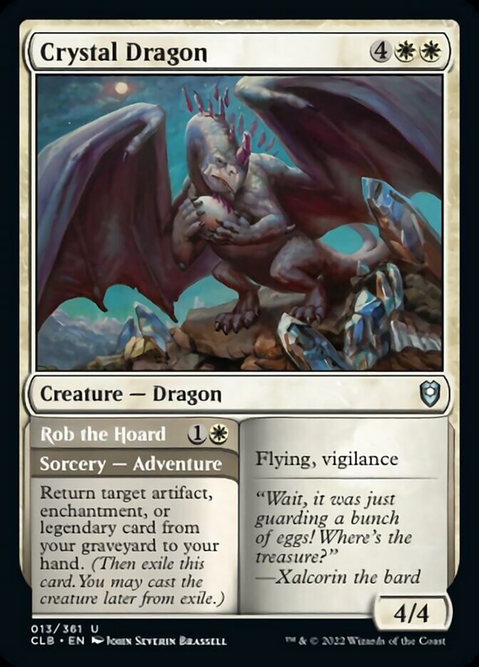 Crystal Dragon // Rob the Hoard [Commander Legends: Battle for Baldur's Gate] | Good Games Morley