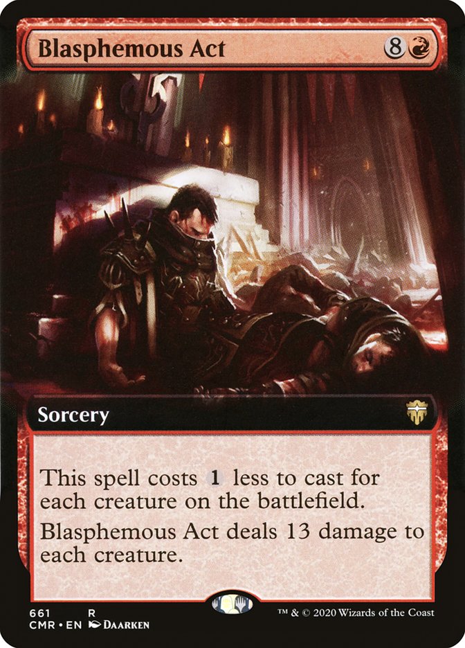 Blasphemous Act (Extended Art) [Commander Legends] | Good Games Morley