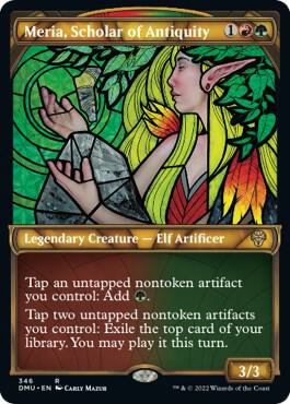 Meria Scholar of Antiquity Textured Foil 346/281 (Dominaria United)  - Foil | Good Games Morley