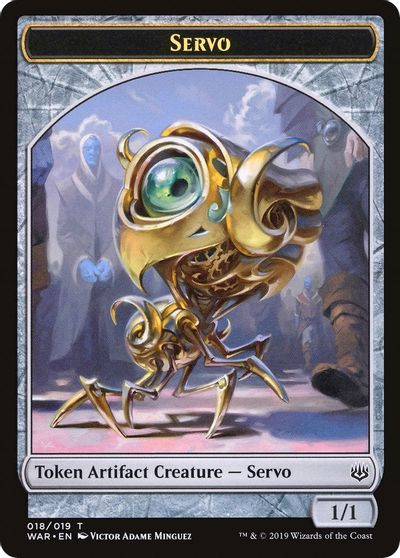 Servo // Wizard Double-Sided Token [Challenger Decks 2020 Tokens] | Good Games Morley
