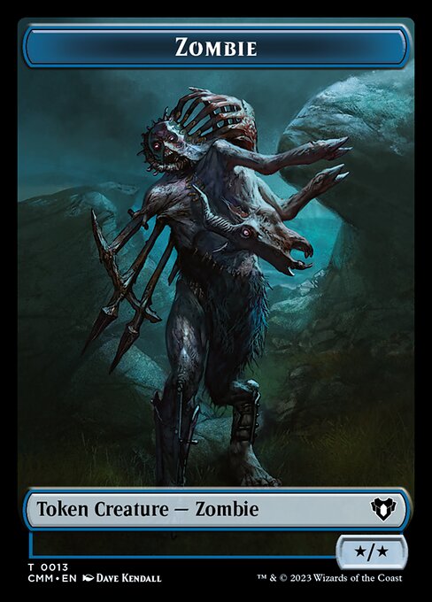 Human Soldier // Zombie (0013) Double-Sided Token [Commander Masters Tokens] | Good Games Morley