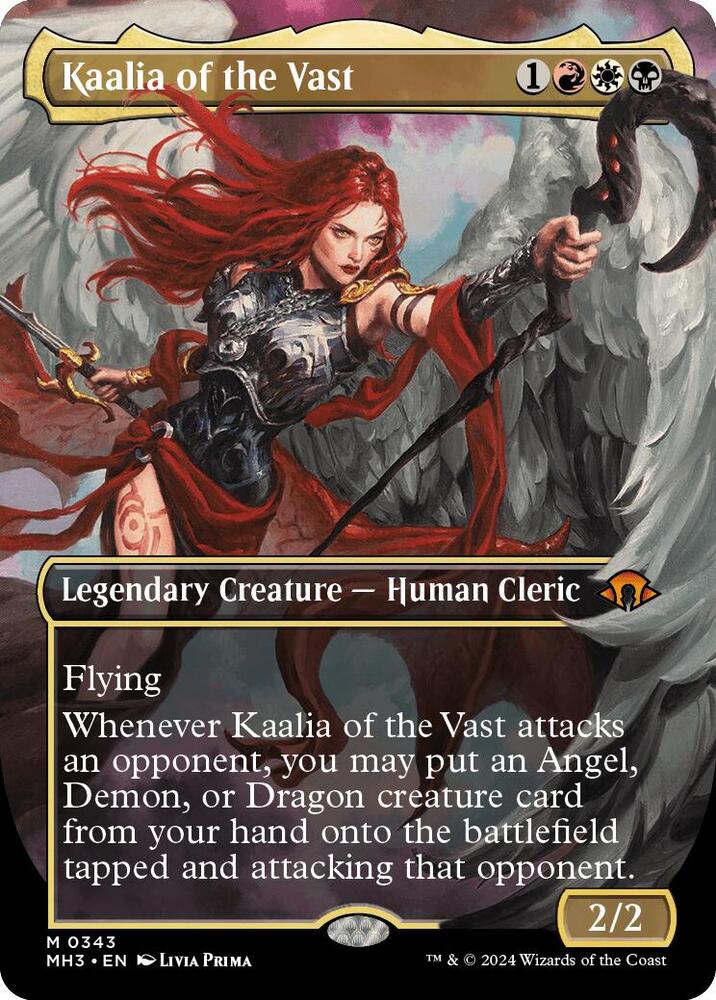 Kaalia of the Vast 343 (Modern Horizons 3)  - Borderless Foil | Good Games Morley