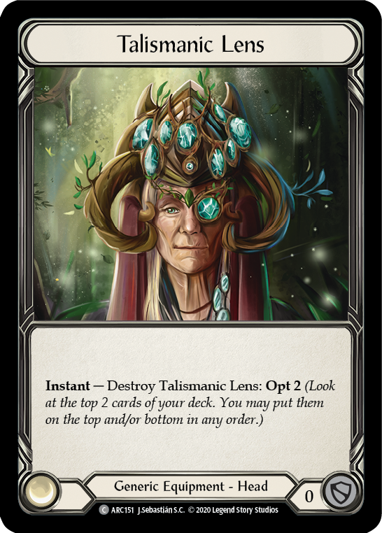 Talismanic Lens [U-ARC151] (Arcane Rising Unlimited)  Unlimited Normal | Good Games Morley
