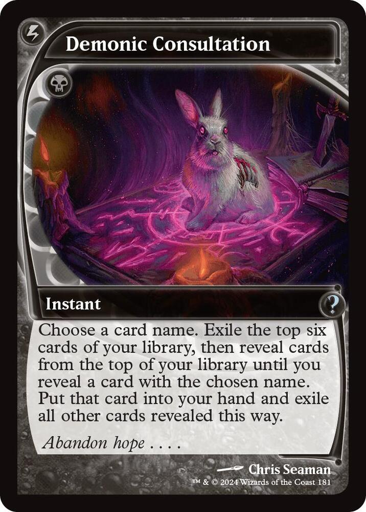 Demonic Consultation 181/390 (Mystery Booster 2)  - Future Sight | Good Games Morley