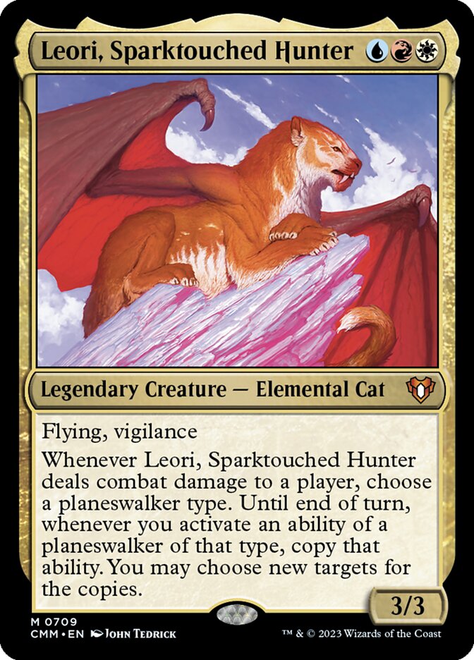 Leori, Sparktouched Hunter 709/451 (Commander Masters)  - Foil | Good Games Morley