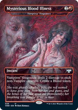 Mysterious Blood Illness Vampires Vengeance 339/277 (Innistrad: Crimson Vow)  - Foil | Good Games Morley