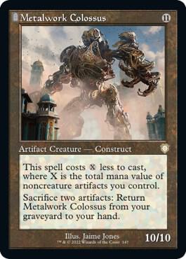 Metalwork Colossus Retro Frame 147/40 (Commander: The Brothers' War)  | Good Games Morley