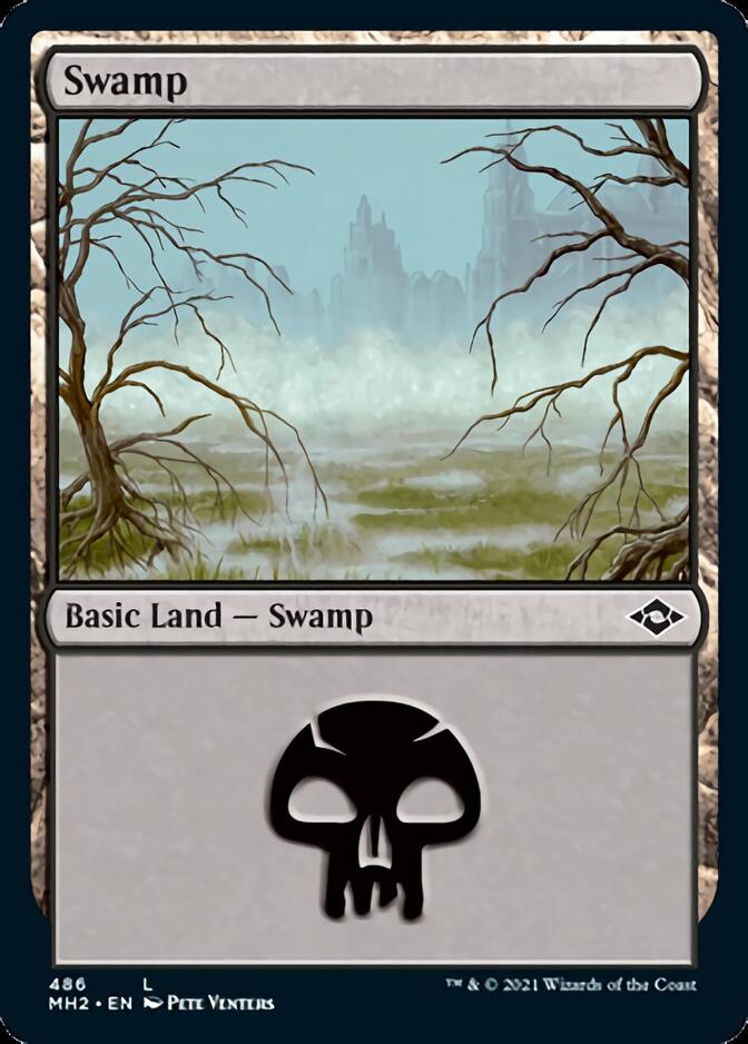 Swamp (486) (Foil Etched) [Modern Horizons 2] | Good Games Morley