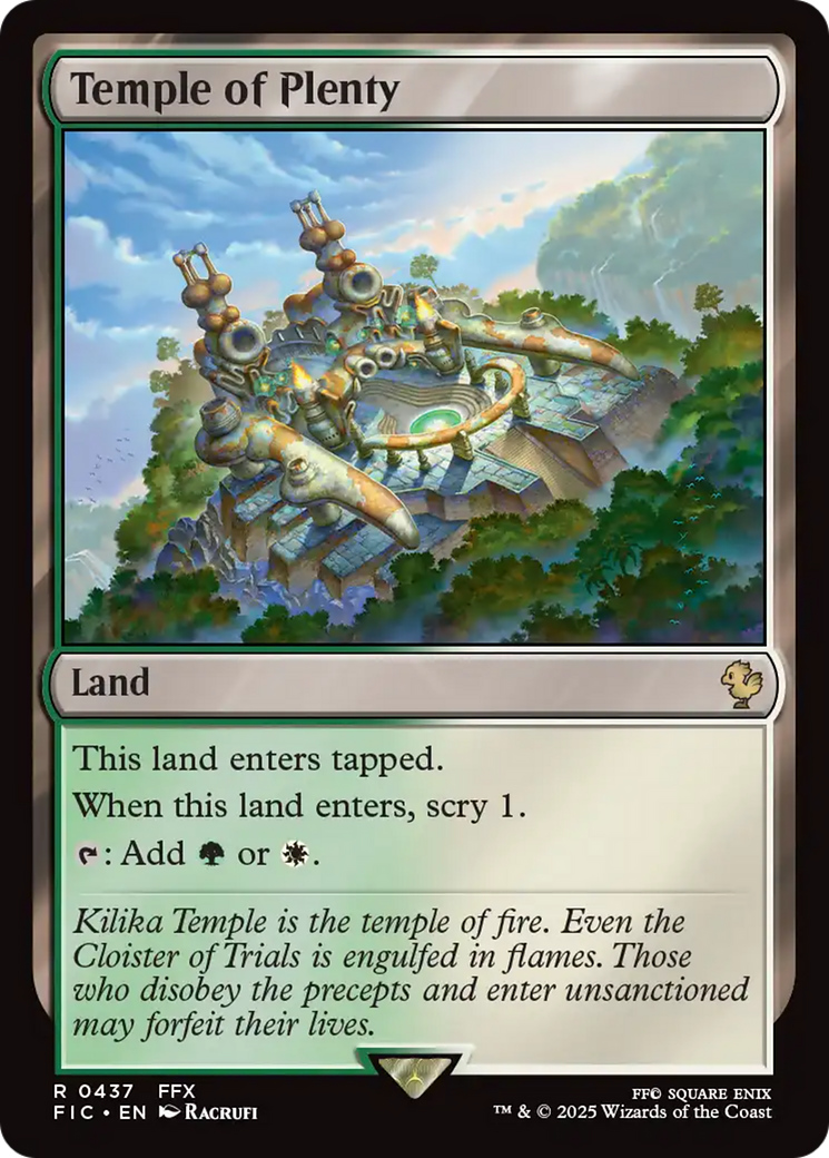 Temple of Plenty [FINAL FANTASY Commander] | Good Games Morley