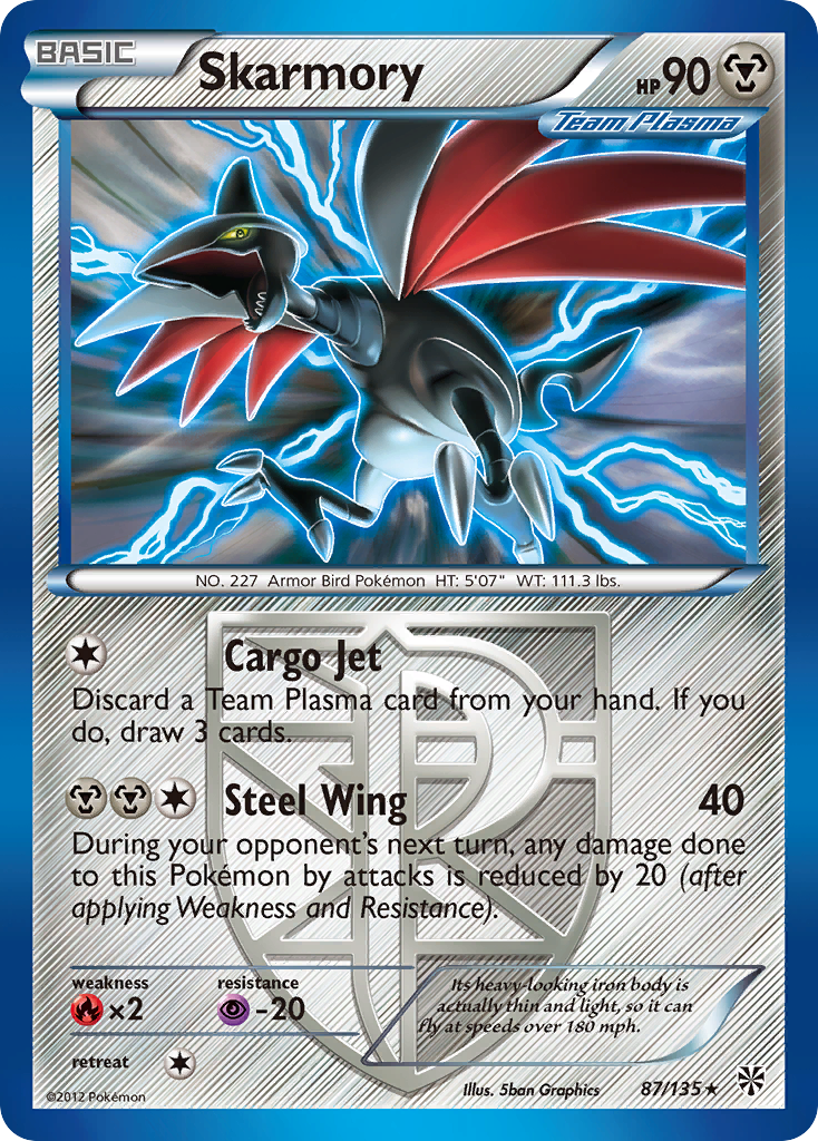 Skarmory (87/135) [Black & White: Plasma Storm] | Good Games Morley