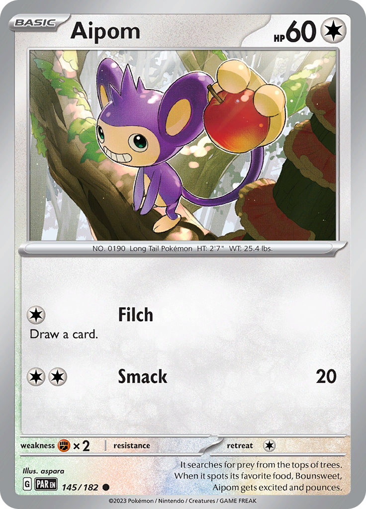 Aipom (145/182) [Scarlet & Violet: Paradox Rift] | Good Games Morley