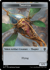 Goblin // Thopter Double-Sided Token [Bloomburrow Commander Tokens] | Good Games Morley