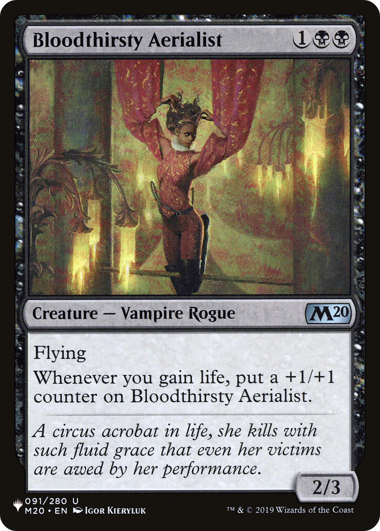 Bloodthirsty Aerialist [The List] | Good Games Morley