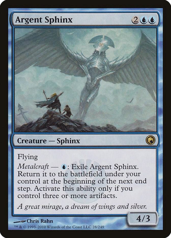 Argent Sphinx 28 (Scars of Mirrodin)  - Foil | Good Games Morley