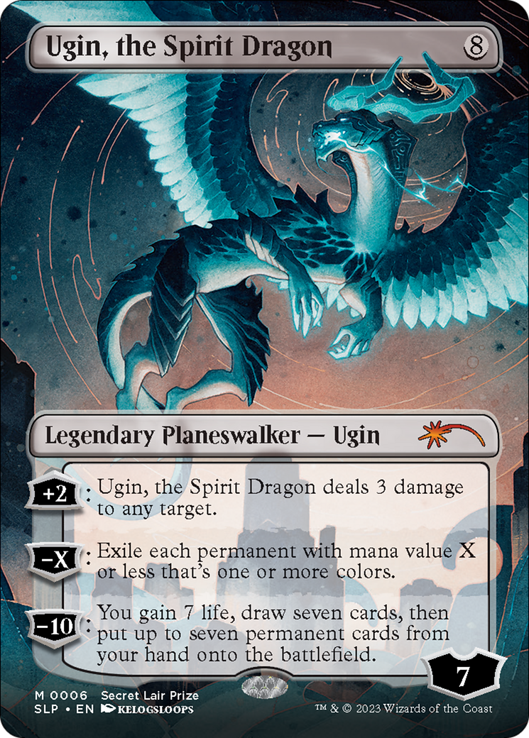 Ugin, the Spirit Dragon (Borderless) [Secret Lair Showdown] | Good Games Morley