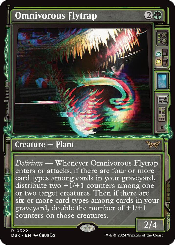 Omnivorous Flytrap 322/286 (Duskmourn: House of Horror)  - Showcase | Good Games Morley
